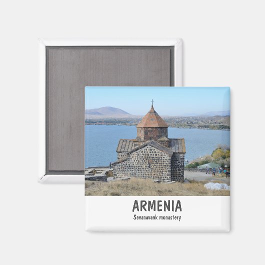 Kloster Sevanavank in Armenien Magnet (Vorderseite/Rückseite)