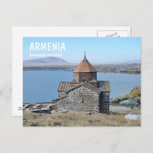 Kloster Sevanavank in Armenien Postkarte (Vorne/Hinten)