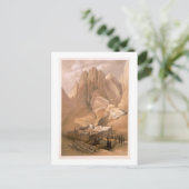 Kloster St. Catherine mit Horeb im Februar Postkarte (Stehend Vorderseite)