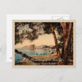 Kloster St. Honorat Cannes Französische Riviera Postkarte (Vorne/Hinten)