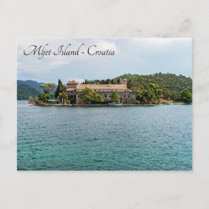 Kloster St. Maria auf der Insel Mljet - Kroatien Postkarte