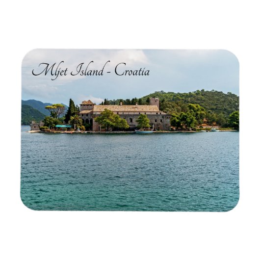 Kloster St. Mary auf der Insel Mljet - Kroatien Magnet (Horizontal)