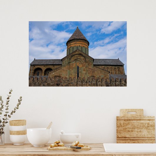 Kloster Svetistkhoveli Mtskheta Georgien Poster (Küche)