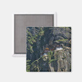 Kloster Taktsang auf der Klippe, Paro, Bhutan Magnet (Vorderseite/Rückseite)