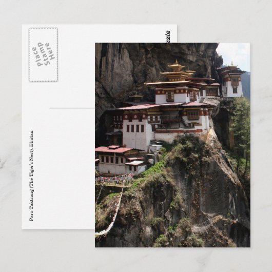 Kloster Taktsang Postkarte (Vorne/Hinten)