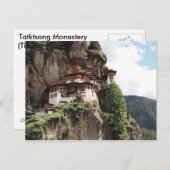 Kloster Taktsang (Tigernest) in Bhutan Postkarte (Vorne/Hinten)