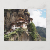 Kloster Taktsang (Tigernest) in Bhutan Postkarte (Vorderseite)