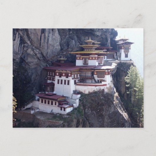 Kloster Taktshang, Paro, Bhutan Postkarte (Vorderseite)