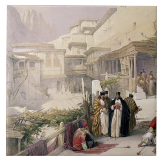 Kloster von St. Catherine, Berg Sinai, am 17. Fliese (Vorderseite)