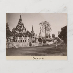 Kloster Wayzayanda und Pagoden in Moulmein Postkarte