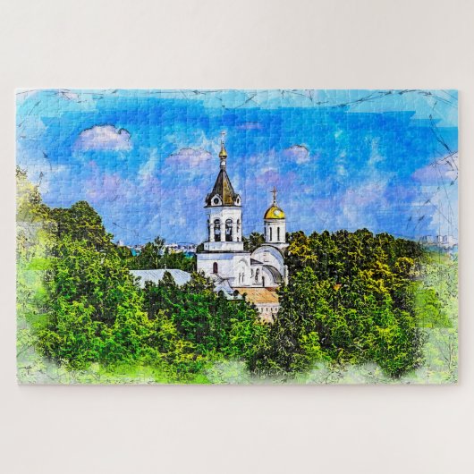 Kloster. Wladimir, Russland. Puzzle (Horizontal)