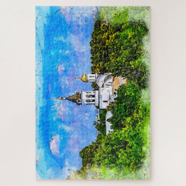 Kloster. Wladimir, Russland. Puzzle