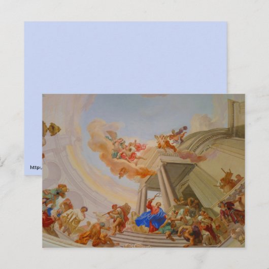 Klosterabtei - Kirchenmalerei Postkarte (Vorne/Hinten)