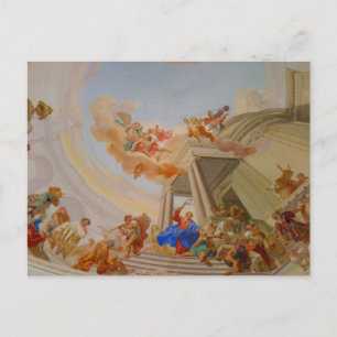 Klosterabtei - Kirchenmalerei Postkarte