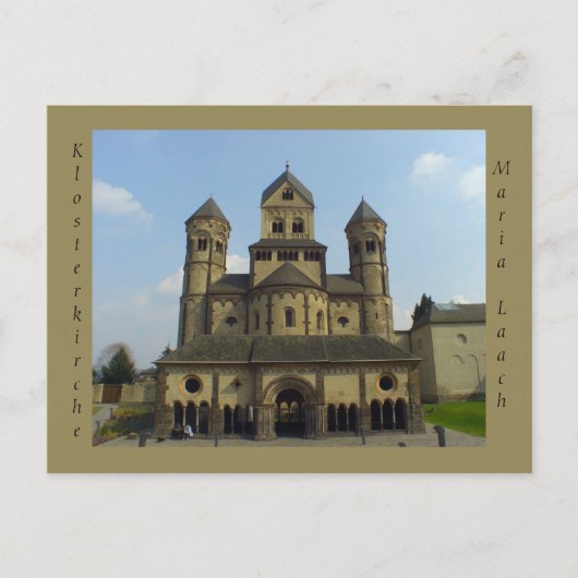 Klosterkirche Maria Laach Deutschland Postkarte (Vorderseite)