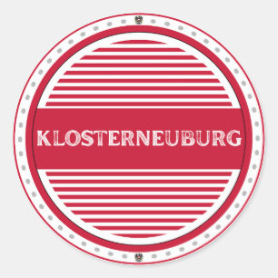 Klosterneuburg City Pride Emblem Österreichische I Runder Aufkleber