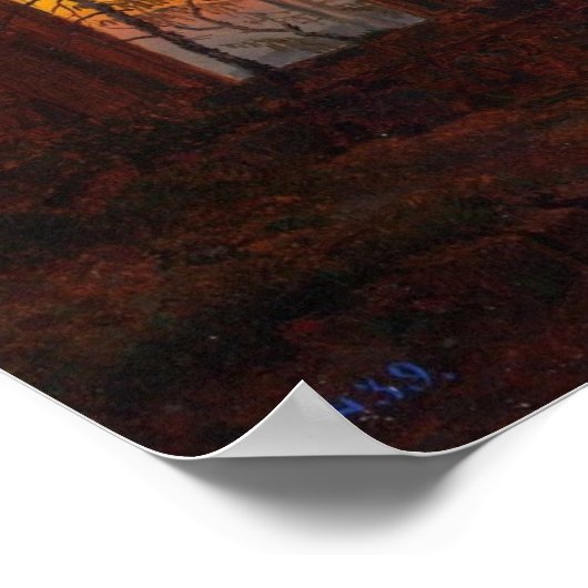 Klosterruine Oybin Poster (Ecke)