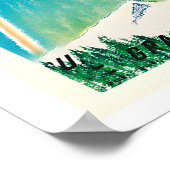 Klosters Gotschna Parsenn Luftseilbahn Vintage Ski Poster (Ecke)