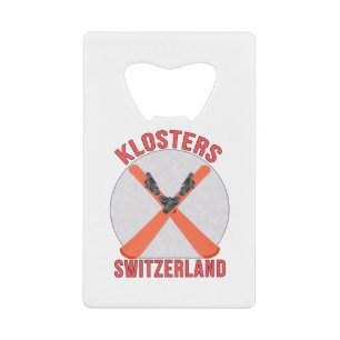 Klosters, Schweiz Geldbeutel Flaschenöffner