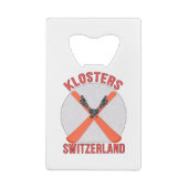 Klosters, Schweiz Geldbeutel Flaschenöffner (Rückseite)