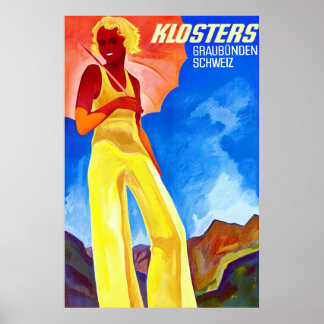 Klosters ~ Vintages Swiss Travel Poster
