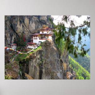 Klostertempel Bhutan Taktsang - Tigernest Poster