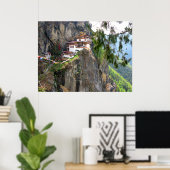 Klostertempel Bhutan Taktsang - Tigernest Poster (Heimbüro)