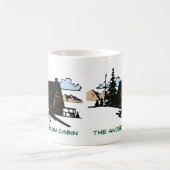 Klotz-Cabin See-Haus-Holz-kundenspezifische Tasse (Mittel)