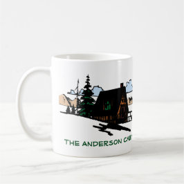 Klotz-Cabin See-Haus-Holz-kundenspezifische Tasse