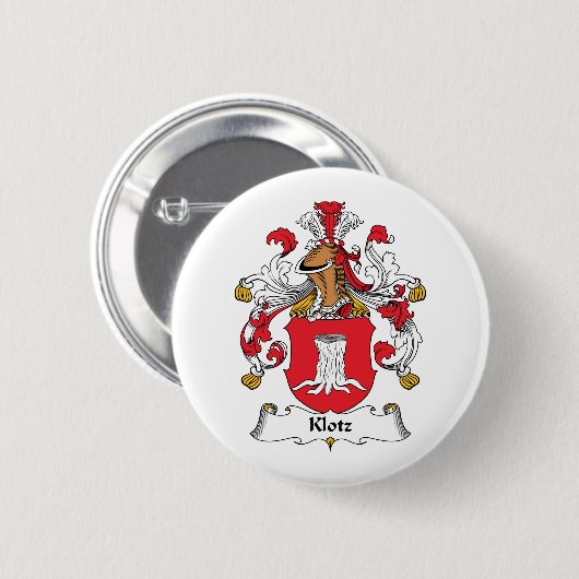 Klotz Familienwappen Button (Vorne & Hinten)