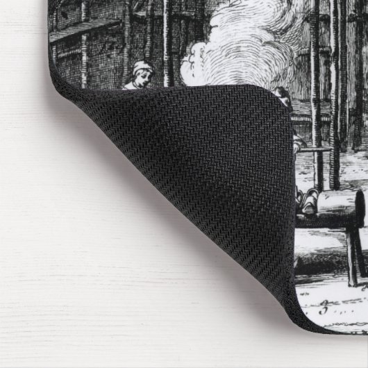 Klotz-Herstellung Mousepad (Ecke)