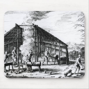 Klotz-Herstellung Mousepad