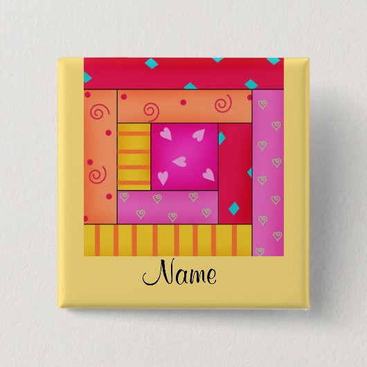 Klotz-Kabinen-Speicherbereichsname-Knopf-Abzeichen Button (Vorderseite)