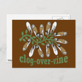 Klotz über Rebe-Tanz Postkarte (Vorne/Hinten)