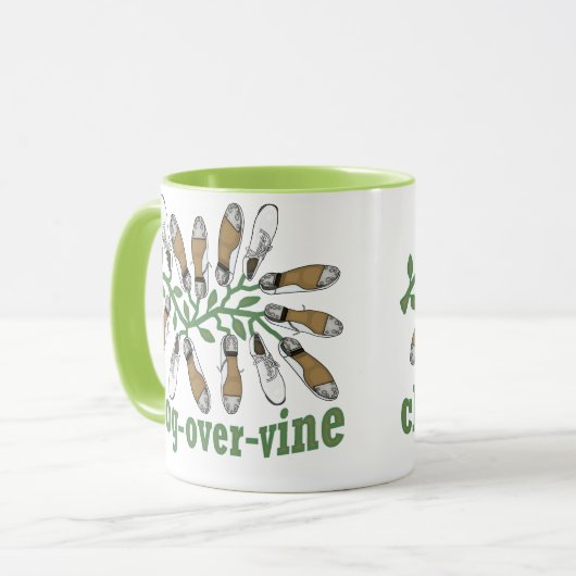 Klotz über Rebe-Tanz Tasse (Vorderseite Links)