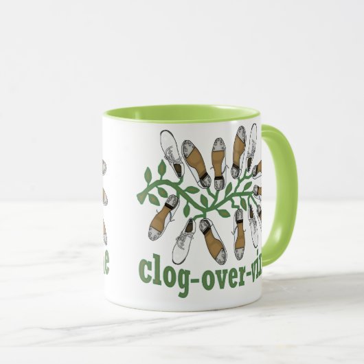 Klotz über Rebe-Tanz Tasse (VorderseiteRechts)