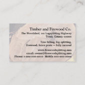 Klotzteiler-Visitenkarte Visitenkarte (Rückseite)