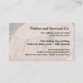 Klotzteiler-Visitenkarte Visitenkarte (Rückseite)