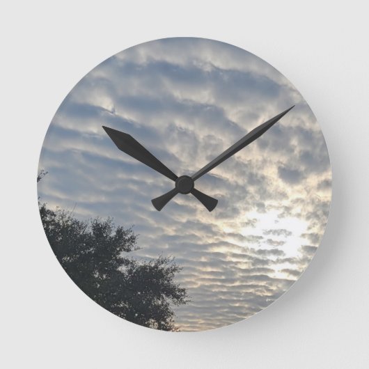 KLOUD FUSION RIPPIERT RUNDE WANDUHR (Vorderseite)