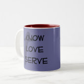 KLS ~ anpassbarer christlicher Schleim Zweifarbige Tasse (Vorderseite Links)