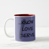 KLS ~ anpassbarer christlicher Schleim Zweifarbige Tasse (Links)