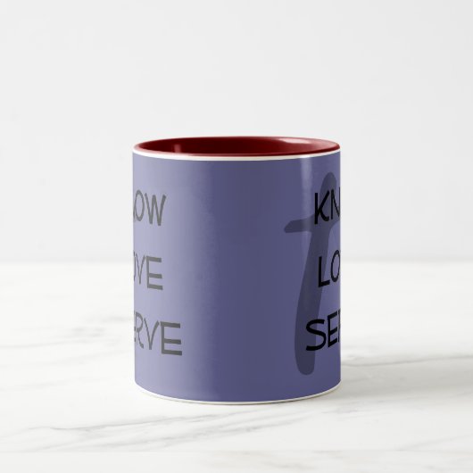 KLS ~ anpassbarer christlicher Schleim Zweifarbige Tasse (Mittel)