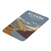 Kluane Nationalpark immer noch Brook Canada Travel Magnet (Linke Seite)