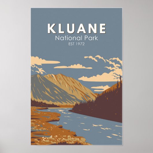 Kluane Nationalpark immer noch Brook Canada Travel Poster (Vorne)
