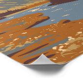 Kluane Nationalpark immer noch Brook Canada Travel Poster (Ecke)