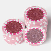 Klub, Herz, Diamant, breite Streifen Grenze Pokerchips (Stapel)