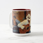 Klub Orchesta zu l´ huile Zweifarbige Tasse (Vorderseite Links)