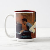 Klub Orchesta zu l´ huile Zweifarbige Tasse (Links)