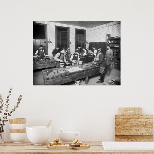 Klubschule, Anfang der 1900er Poster (Küche)