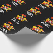 Kluck and Roll Funny Chicken Puff Dark BG Geschenkpapier (Ecke)